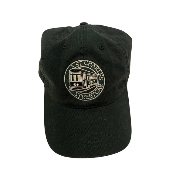 St. Charles Streetcar RTA Hat Forest Green Cap Adjustable OS - Picture 1 of 3